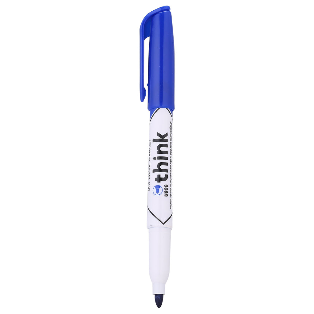 Deli Think White Board Marker U00630 Fine Blue 12 Pcs - Pkt (AL FURQAN)