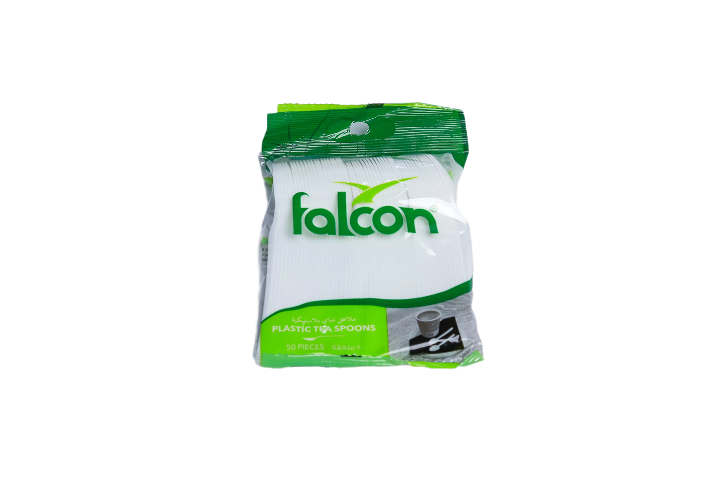 PLASTIC TEASPOON 50 PC - PKT (AL-QARAYEN)