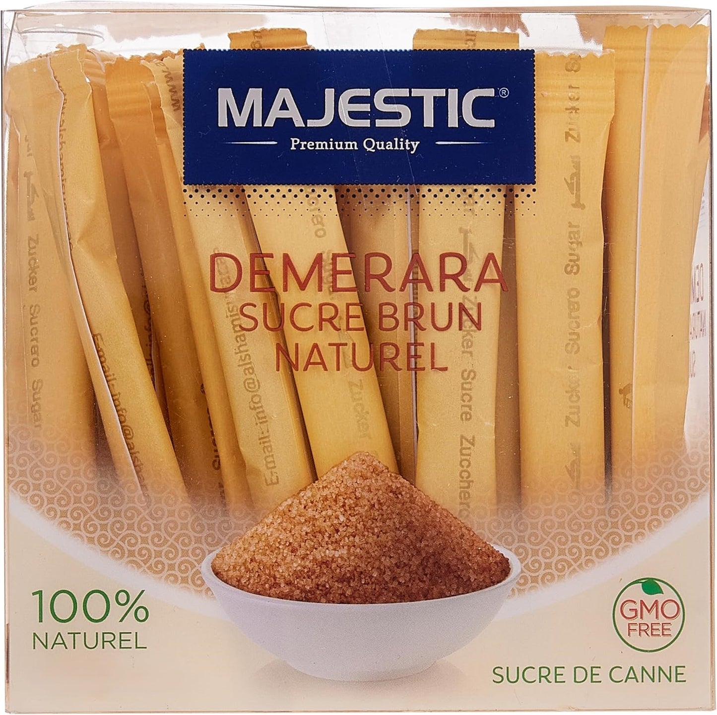 SUGAR MAJESTIC BROWN 70 TUBES X 5 GM / 350 GM - PKT (IDO)