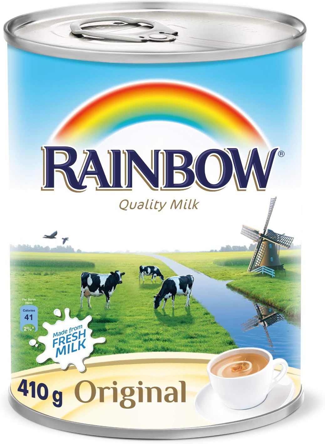Rainbow Evap Milk 48x410 Gm Catering (Fedex)