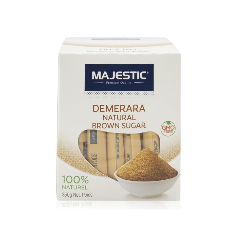 SUGAR MAJESTIC BROWN 70 TUBES X 5 GM / 350 GM - PKT (IDO)