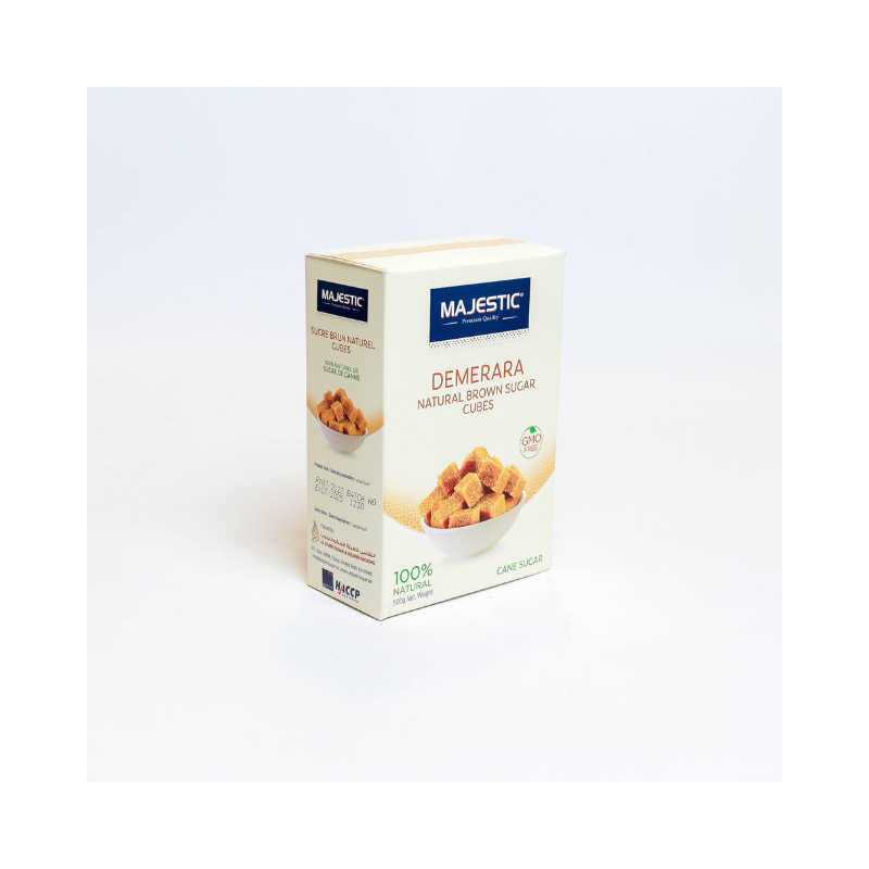 SUGAR MAJESTIC BROWN CUBE 500 GM - PKT (FIRST HOMES)