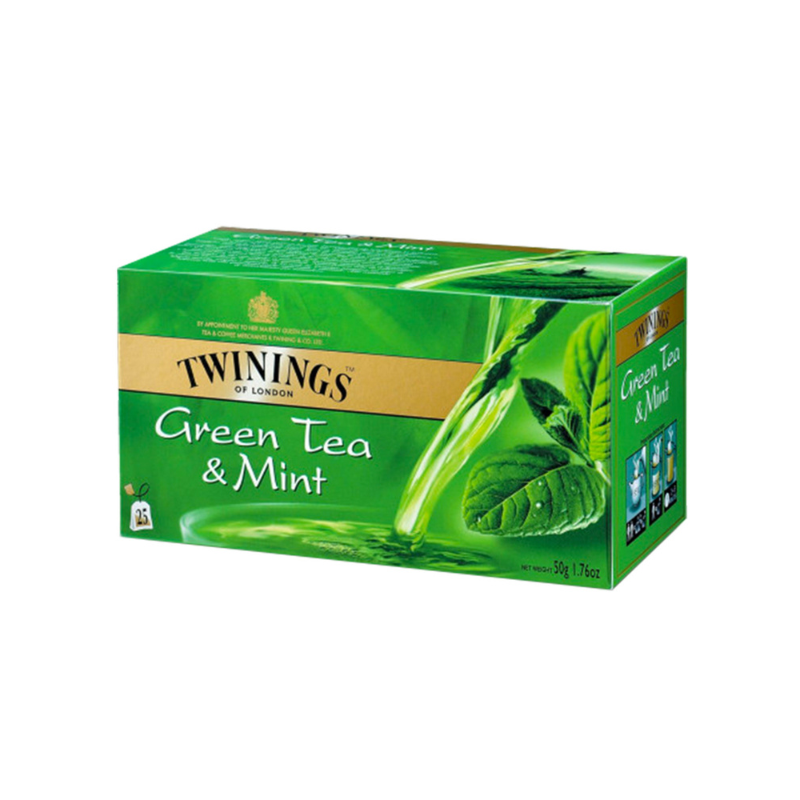TEA BAG TWINING GREEN MINT 25 BAGS - PKT (IDO)