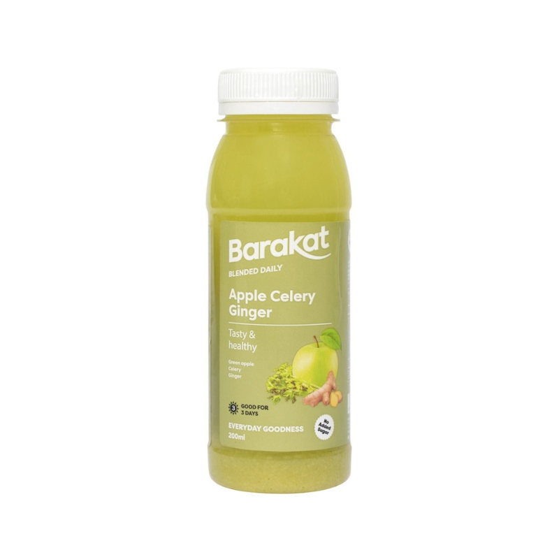 BARAKAT FRESH APPLE CELERY GINGER JUICE 200 ML - PCS (ACWA)