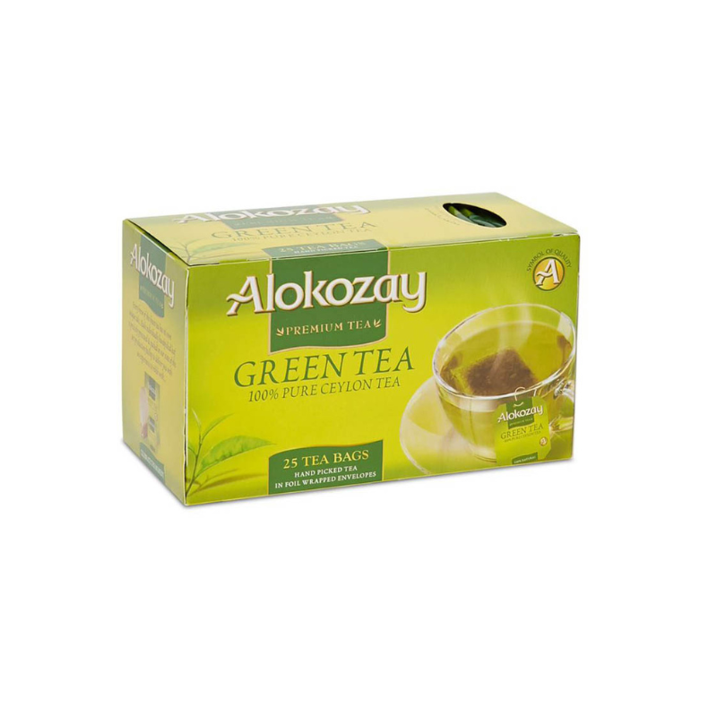 TEA BAG ALOKOZAY GREEN 25 BAGS - PKT (IDO)