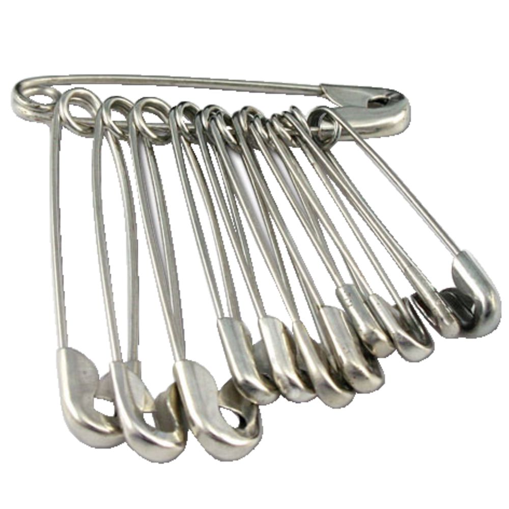 SAFETY PINS 10 PCS-PKT (THREADS)