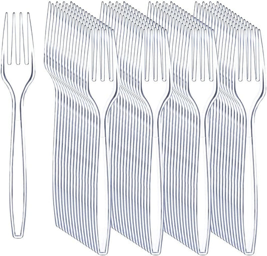 Plastic Fork Transparent HD 1X50S(Fedex)