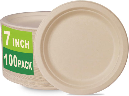 PAPER PLATE BIO 7 INCH 500 PCS - CTN ( DELOITTE M.E)