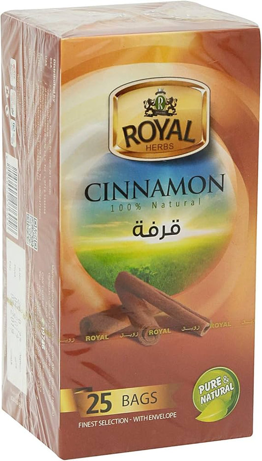 TEA BAGS ROYAL CINNAMON 25 BAGS - PKT ( EMIRATES DEV BANK)