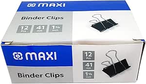 Binder clip 1.5" 40mm 12 Pcs - Pkt (ENGIE)