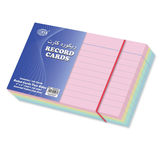 FIS Index Cards - 6" x 4" 180gsm 100 Sheet - Pkt