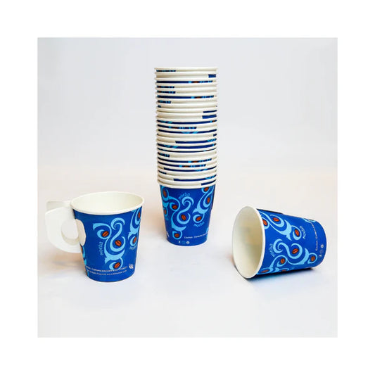 PAPER CUP WITH HANDLE 7 OZ 50 PC -  PKT (PLC)