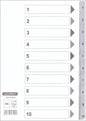 Divider PVC 1-10 Grey - Pcs ( DUSIT THANI)