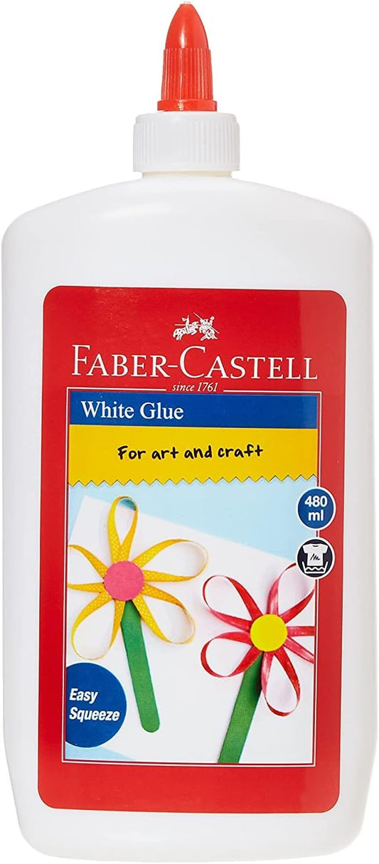 Faber Castel White Glue 480ml -Pcs ( AL FURQAN)