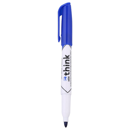 Deli Think White Board Marker U00630 Fine Blue 12 Pcs - Pkt (AL FURQAN)