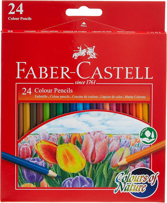 Color Pencil Faber Castell 24 Color - Pkt (AL FURQAN)
