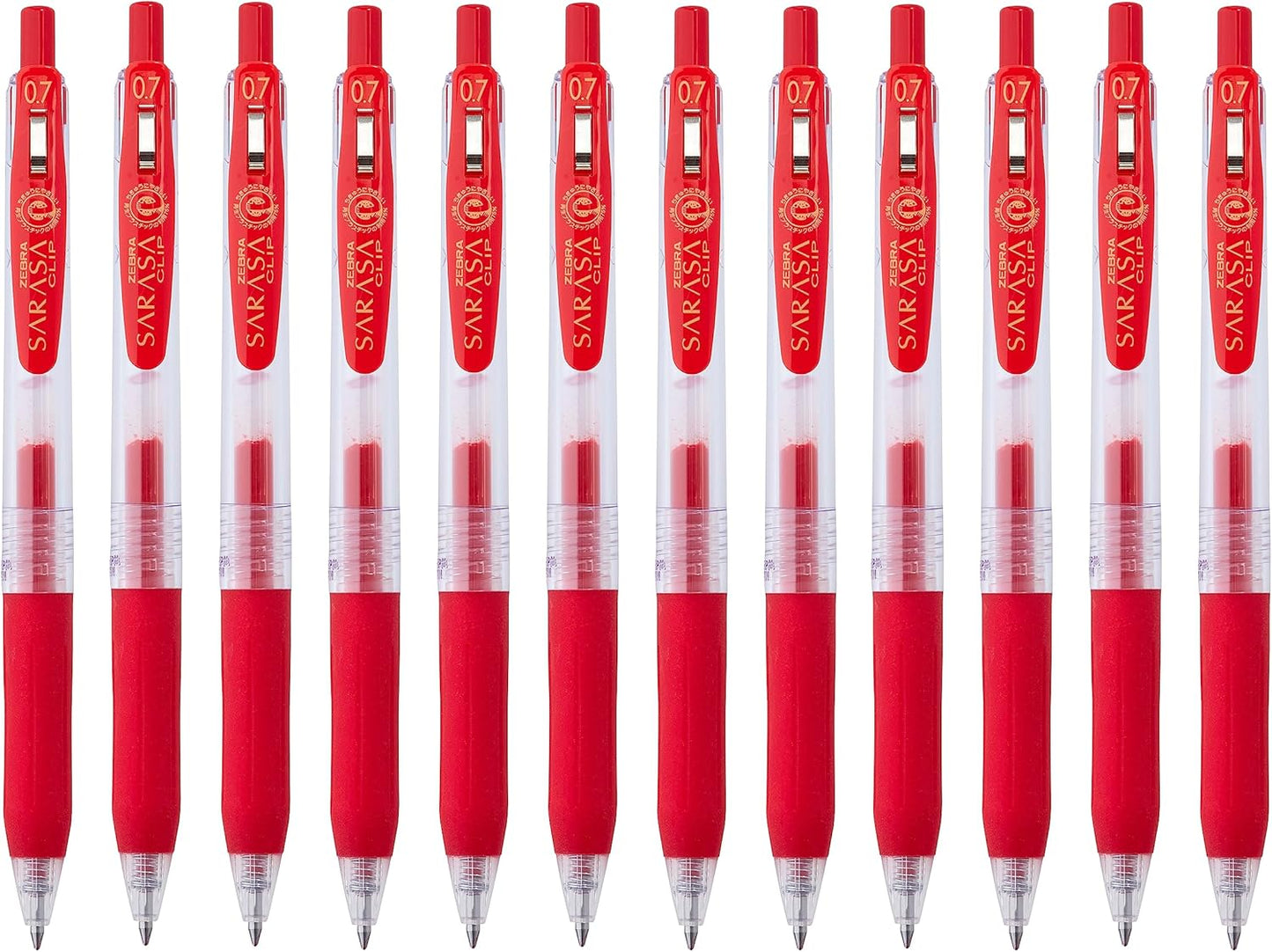 Zebra sarasa Clip Pen 0.5mm  Red - Pcs ( DUSIT THANI)