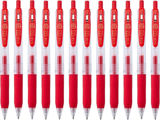 Zebra sarasa Clip Pen 0.5mm  Red - Pcs ( DUSIT THANI)