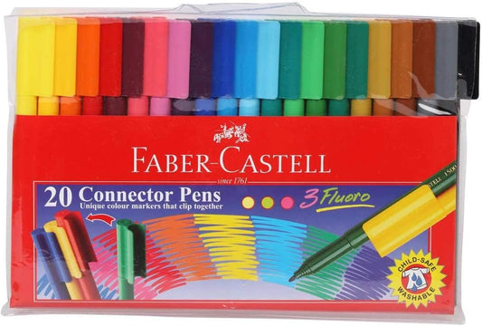 Faber Castell Felt Tip Color Pen 20 Color 155120 ( AL FURQAN)