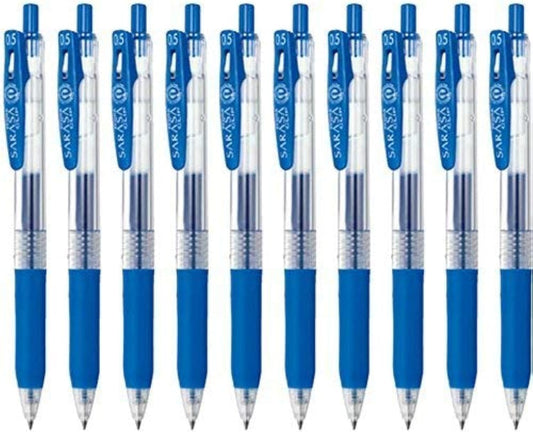 Zebra sarasa Clip Pen 0.5mm  Blue 10 Pcs - Pkt (DUSIT THANI)