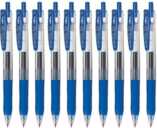 Zebra sarasa Clip Pen 0.7mm Blue 10 Pcs - Pkt (DUSIT THANI)