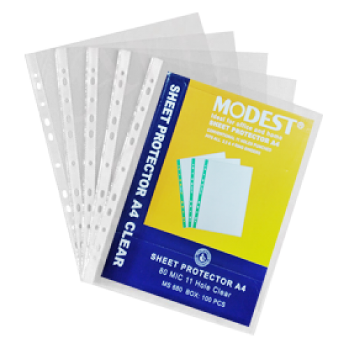 Modest Reinforcement Pocket Folder A4 80 Micron 100 Pcs - Pkt (CORE REAL)