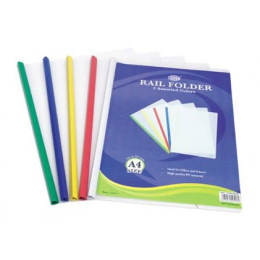 Rail Folder Assorted Color 5 Pcs - Pkt (ENGIE)
