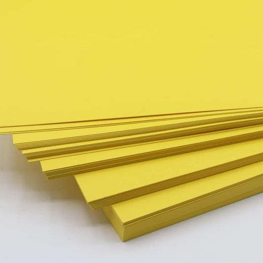 Color Copy Paper A4 80Gsm D.Yellow 500 Sheet - Ream (AL FURQAN)