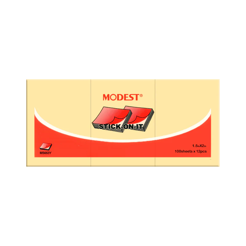 Modest Sticky Notes 1.5" X 2" 12 Pcs - Pkt (ENGIE)