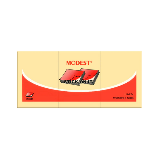 Modest Sticky Notes 1.5" X 2" 12 Pcs - Pkt (ENGIE)