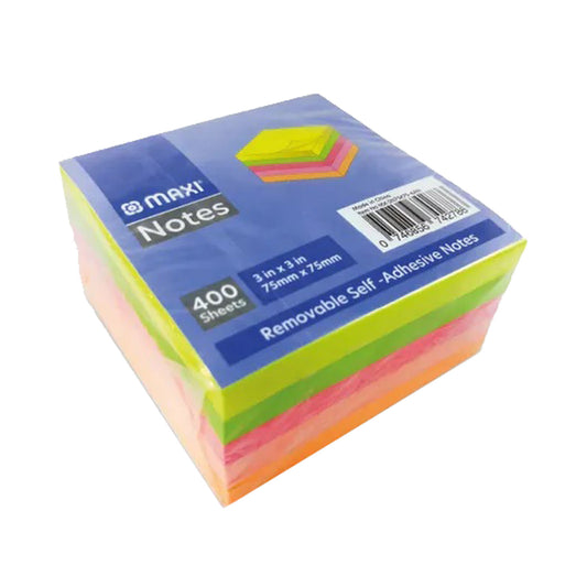 Info Sticky Notes 3" X 3" Neon Color 5 Pcs - Pkt (ENGIE)
