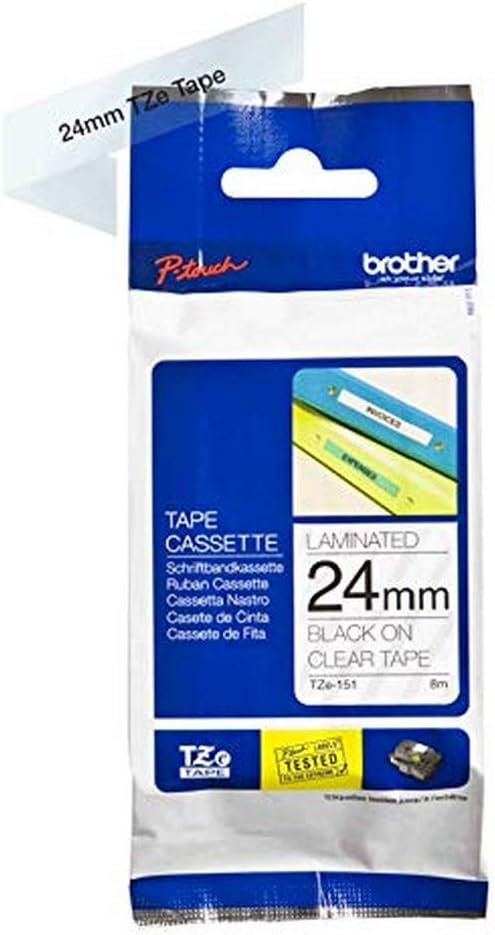 Brother Tape Cartridge Tze-151 24mm Black On Clear - Pcs (DUSIT THANI)