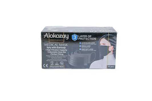 DISPOSABLE FACE MASK 3PLY 50 PC - PKT ( DSV SOLUTIONS FZE)