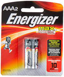 ENERGIZER BATTERIES AAA 2 PCS - PKT (DATA VOLT)