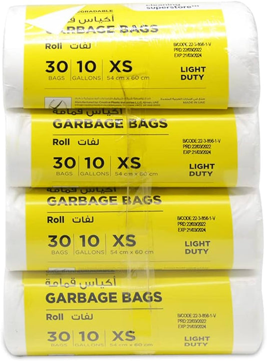 Enviro Care Garbage Bag White Rolls 46x52cm -1x30s (Fedex)
