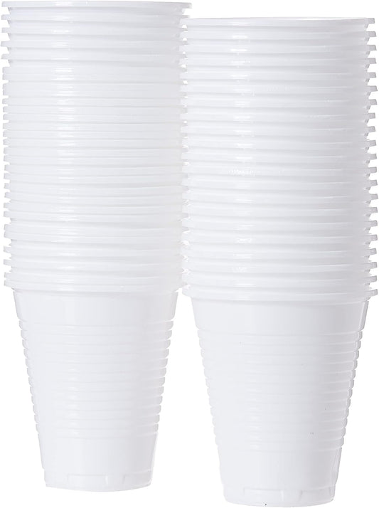 PLASTIC WHITE CUPS  6 OZ 50 PC -  PKT (ENGIE)