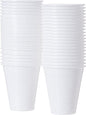 PLASTIC WHITE CUPS  6 OZ 50 PC -  PKT (ENGIE)