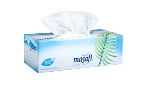 FACIAL TISSUE MASAFI / 2 PLY / 200 SHEET - PCS (DATA VOLT)
