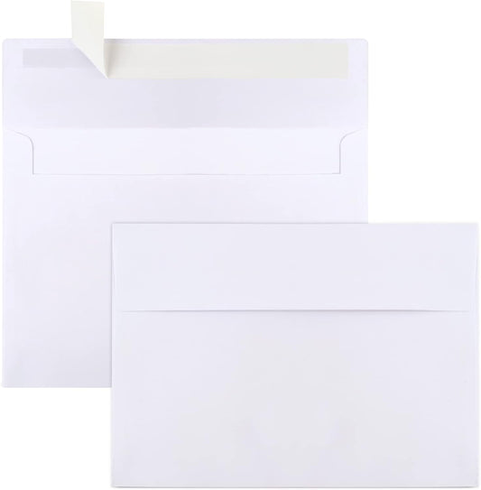 Envelope White A5 10"x7" 50 Pcs - Pkt (CORE REAL)