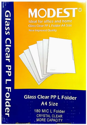 Modest Plastic L Shape Folders - Pcs (ENGIE)