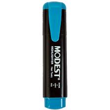Highlighter Modest Blue - Pcs (CORE REAL)
