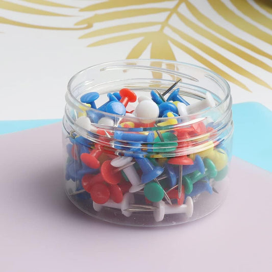 Push Pin Assorted Colour 30 Pcs - Pkt ( AL-QARAYEN)