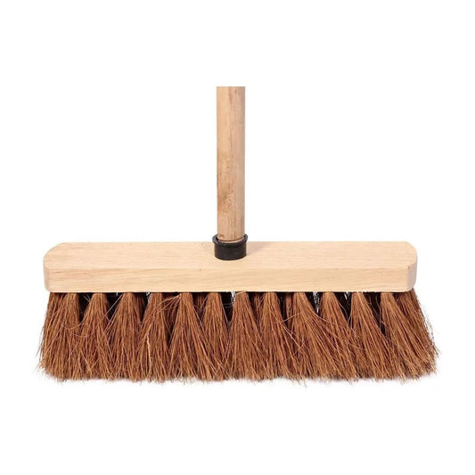 BROOM COCO BROWN OUTDOOR WITH STICK  24 INCH ( DSV SOLUTIONS)