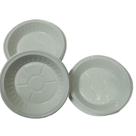 PLASTIC PLATE 10 INCH 25 PC - PKT ( EMIRATES DEV BANK)