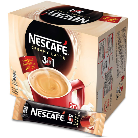 NESCAFE 3 IN 1 CREAMY LATTE/ 24 X 22 GM - PKT (DSV SOLUTIONS LLC)