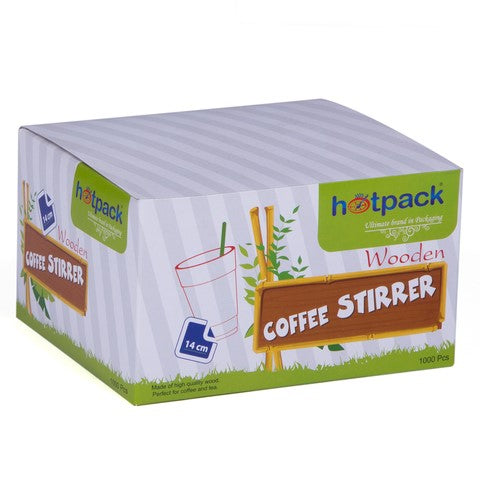 WOODEN STIRRER 6 INCH 1000 PC -  PKT(EATON FZE)