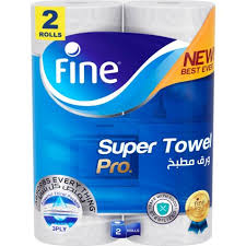 KITCHEN TOWEL FINE / 2 ROLLS - PKT (CORE REAL)
