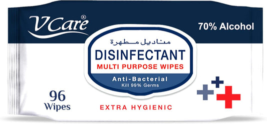 SANITIZING WIPES V CARE 96 SHEETS - PKT(DATA VOLT)