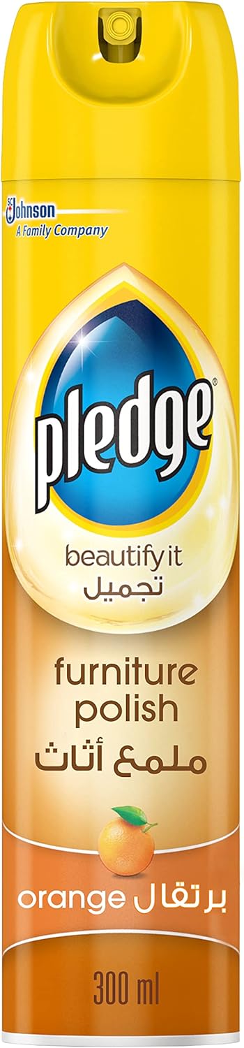 FURNITURE POLISH PLEDGE ORANGE 300 ML - PCS (DATA VOLT)
