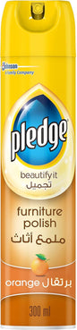 FURNITURE POLISH PLEDGE ORANGE 300 ML - PCS (DATA VOLT)